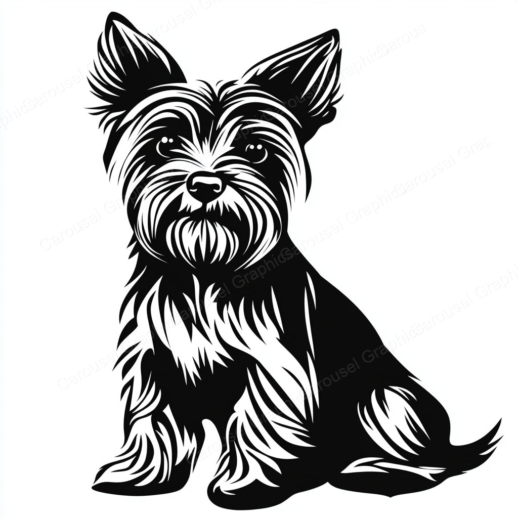 Yorkie Vector Graphic preview
