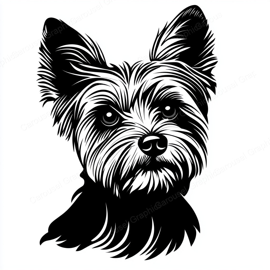 Yorkie Vector Graphic preview