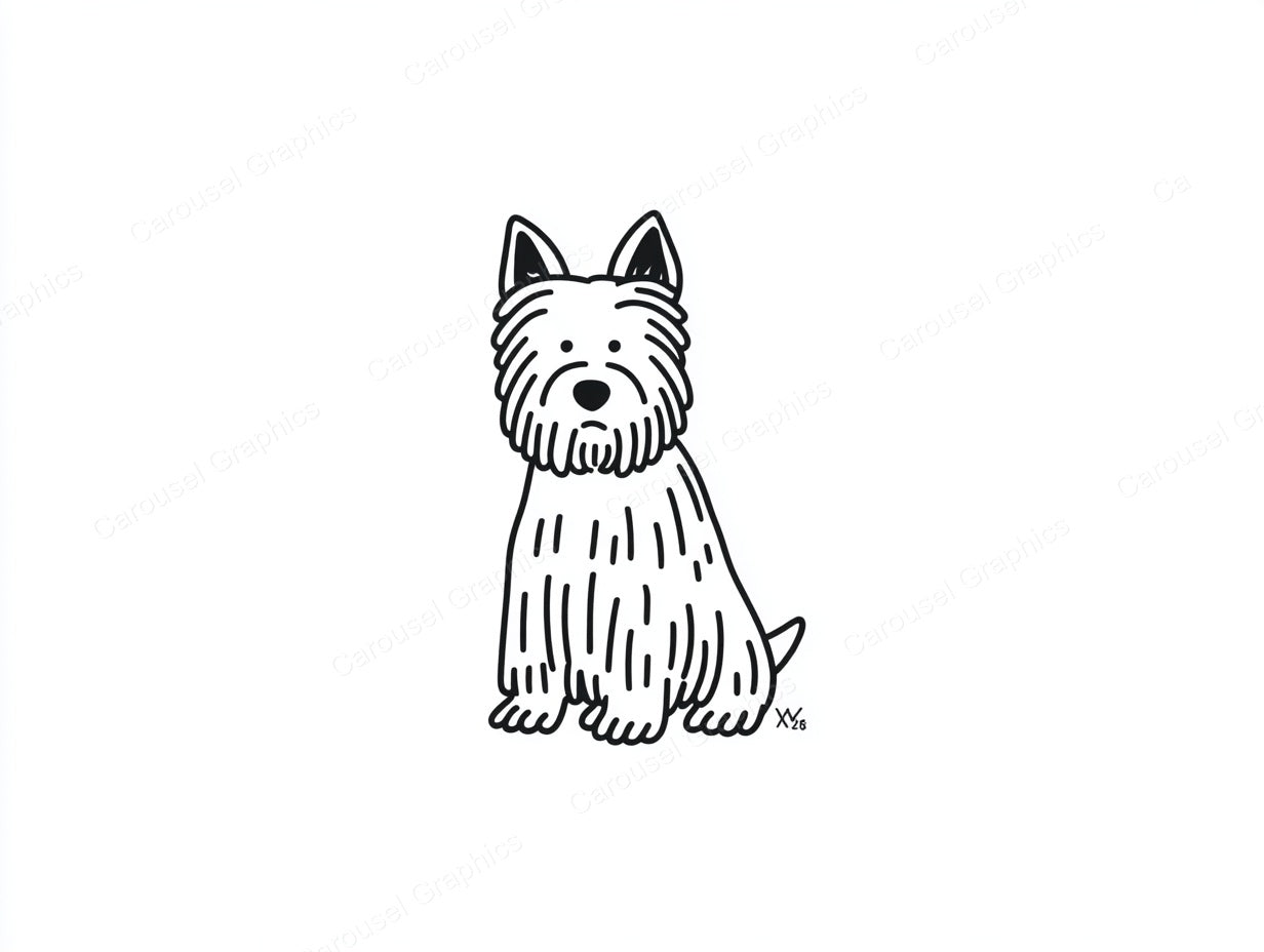 Yorkie Vector Graphic preview