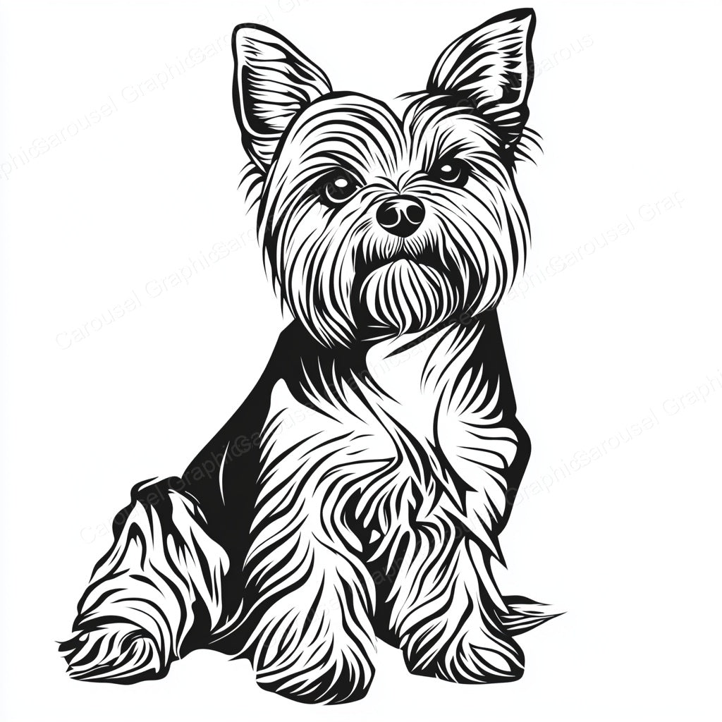 Yorkie Vector Graphic preview
