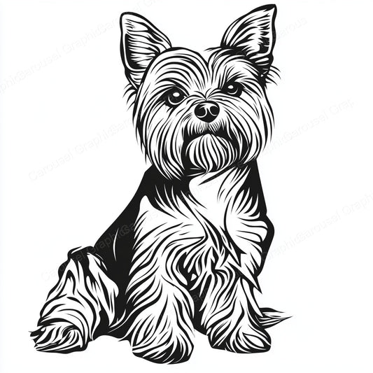 Yorkie Vector Graphic preview