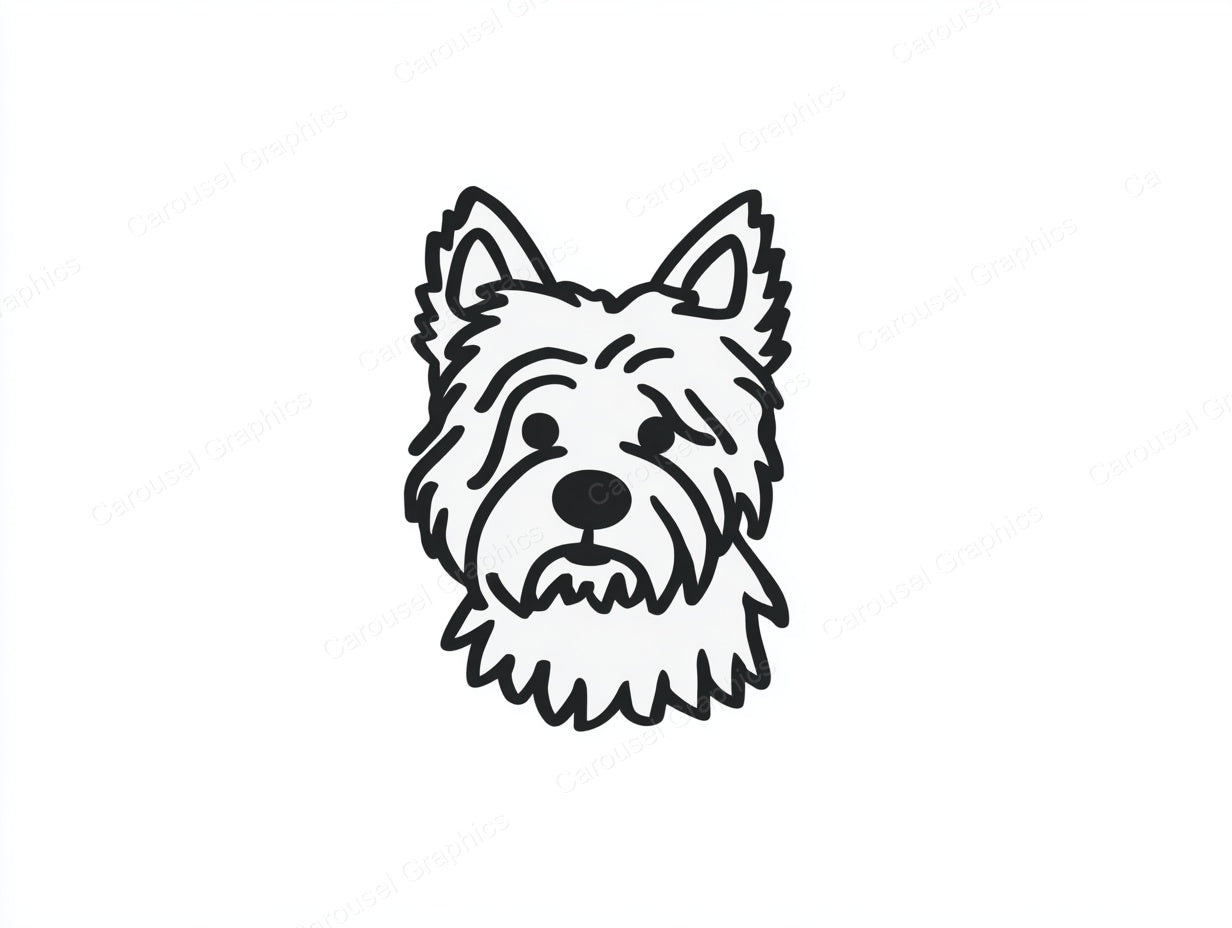 Yorkie Vector Graphic preview