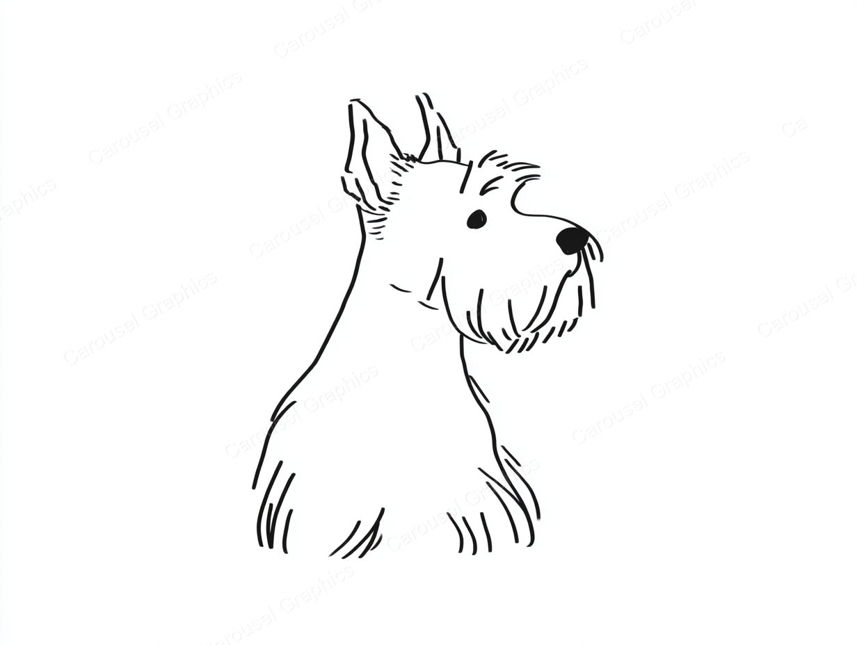 Yorkie Vector Graphic preview