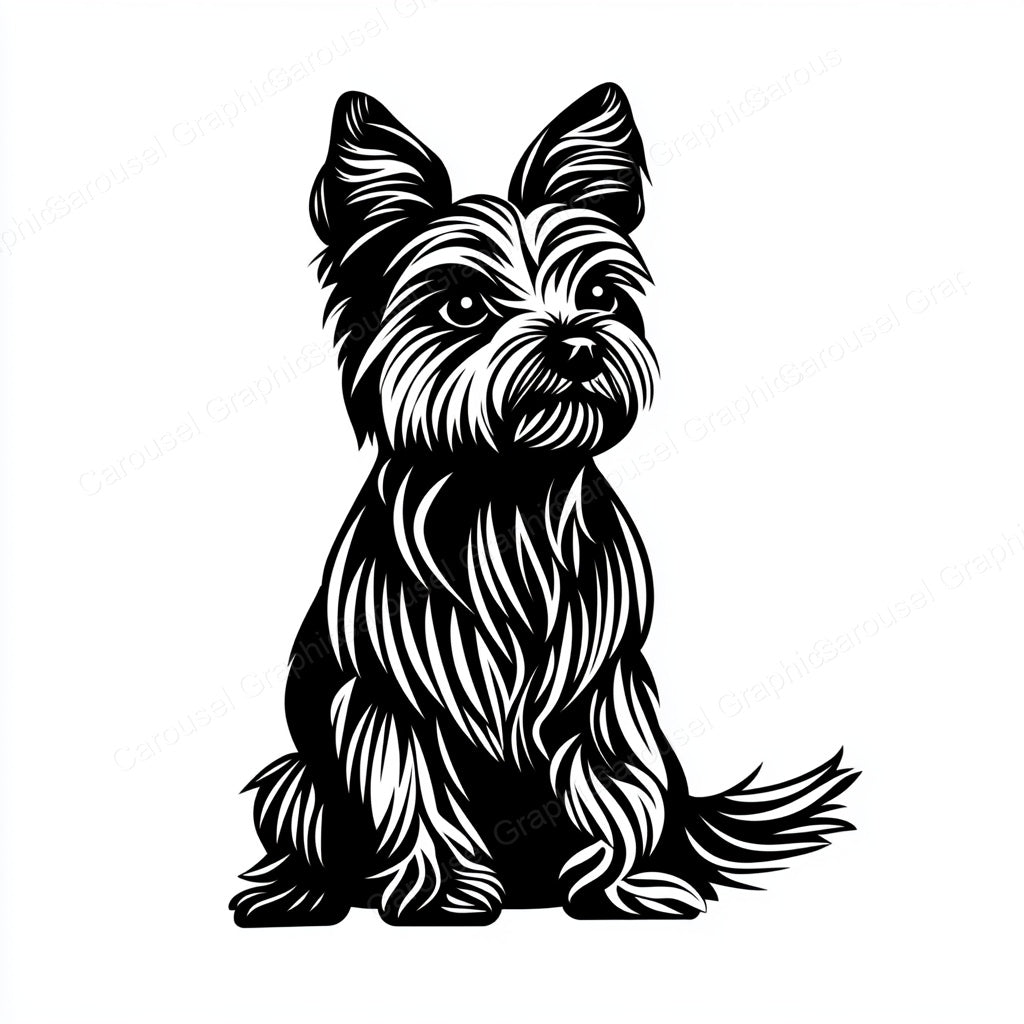 Yorkie Vector Graphic preview