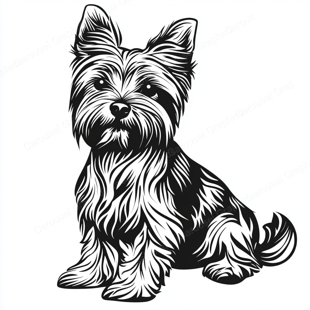 Yorkie Vector Graphic preview