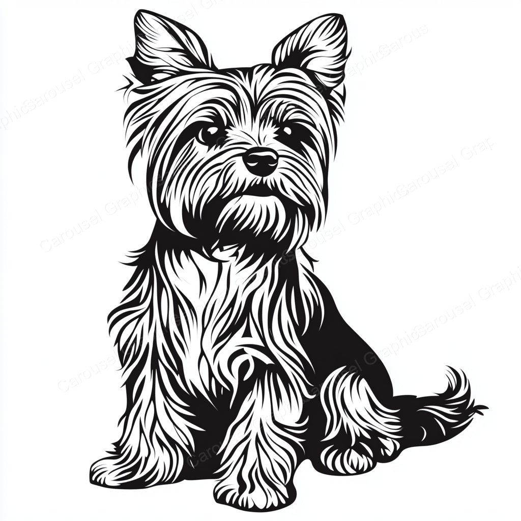 Yorkie Vector Graphic preview