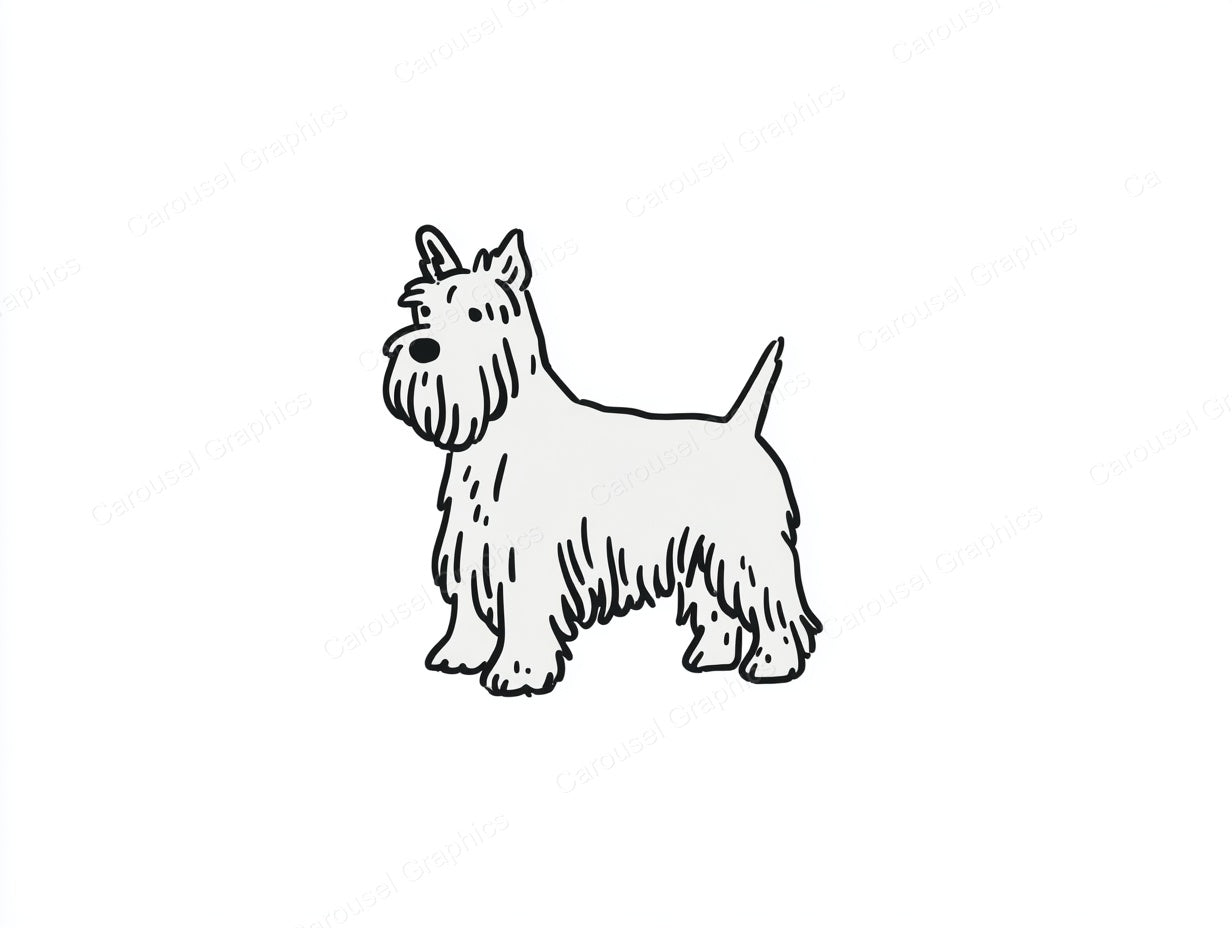 Yorkie Vector Graphic preview