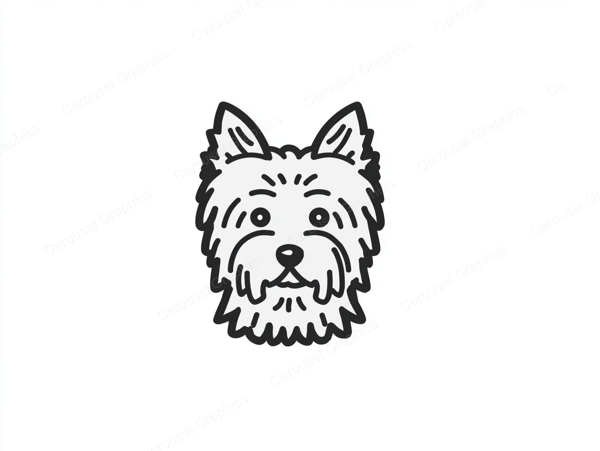 Yorkie Vector Graphic preview