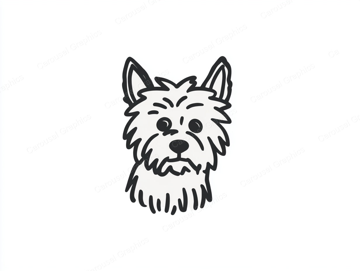 Yorkie Vector Graphic preview
