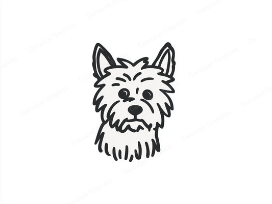 Yorkie Vector Graphic preview