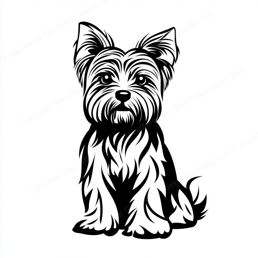 Yorkie Vector Graphic preview