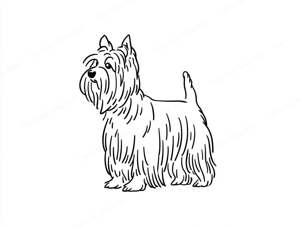 Yorkie Vector Graphic preview