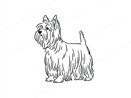 Yorkie Vector Graphic preview