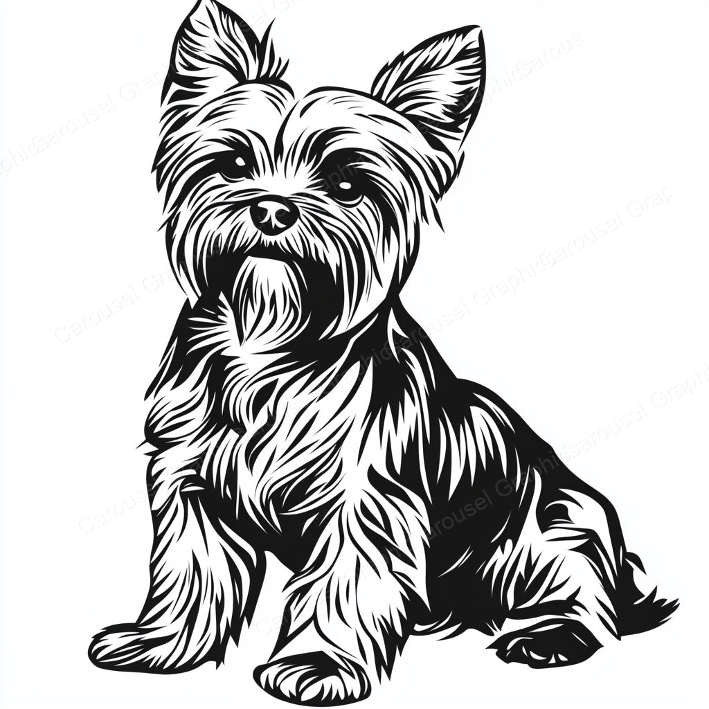 Yorkie Vector Graphic preview