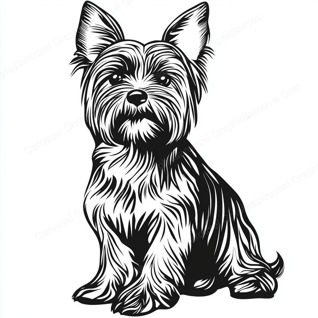 Yorkie Vector Graphic preview
