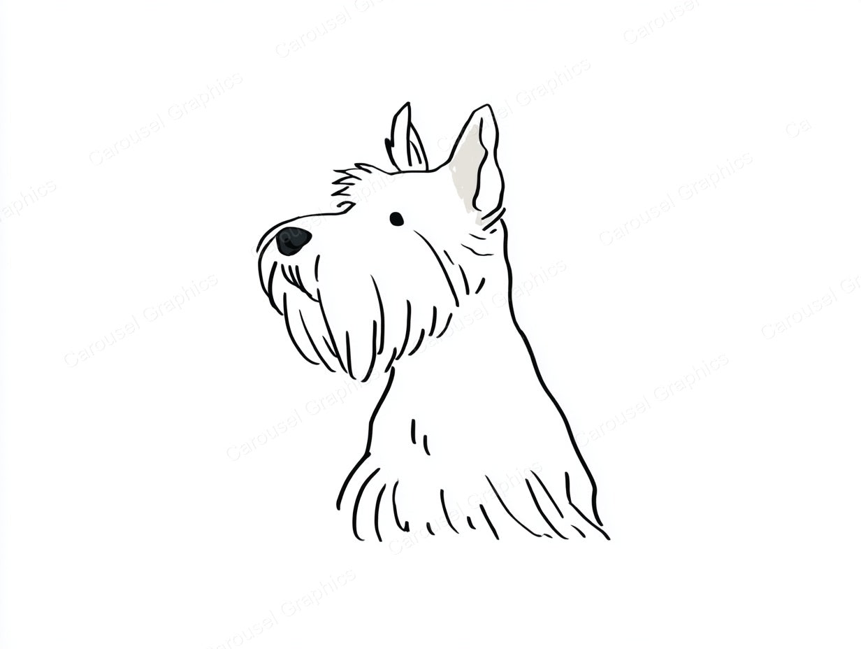 Yorkie Vector Graphic preview