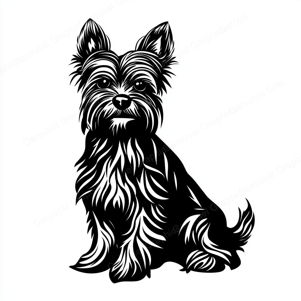 Yorkie Vector Graphic preview