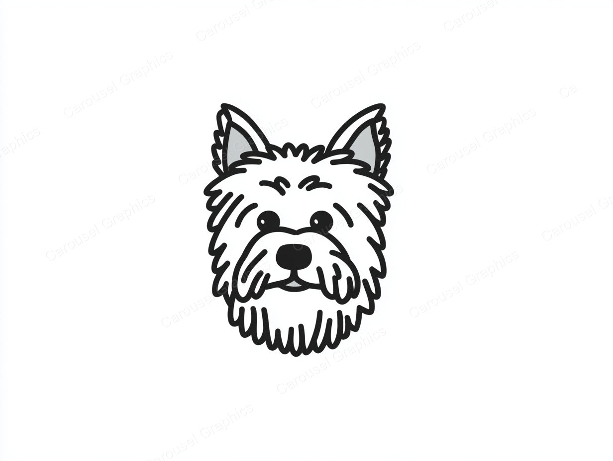 Yorkie Vector Graphic preview