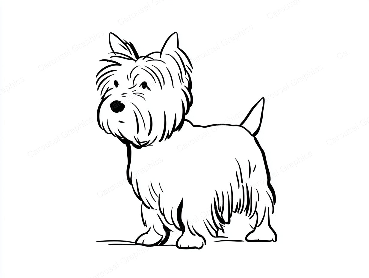Yorkie Vector Graphic preview