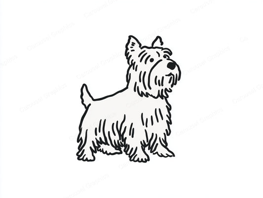 Yorkie Vector Graphic preview