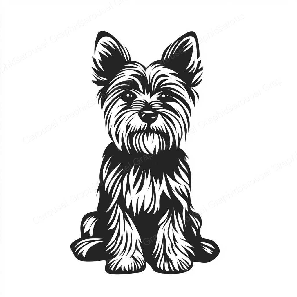 Yorkie Vector Graphic preview