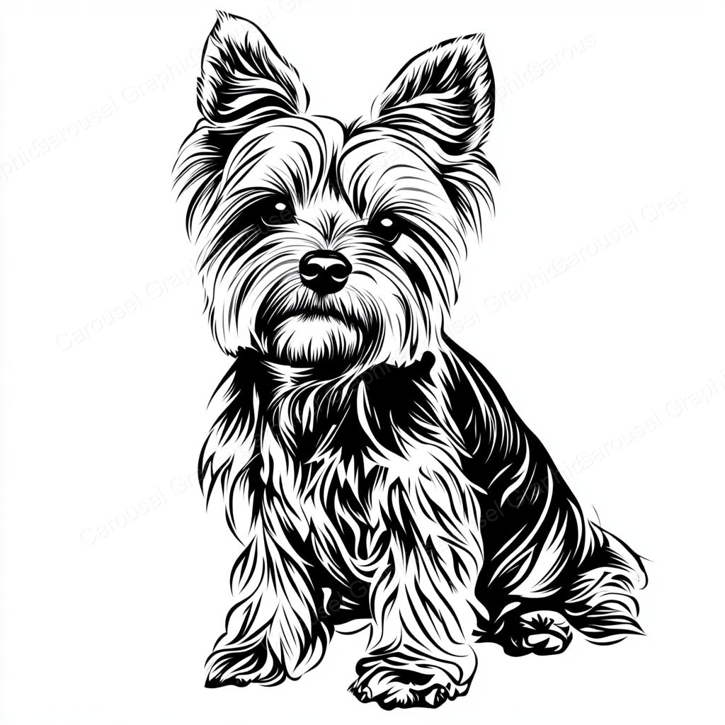 Yorkie Vector Graphic preview