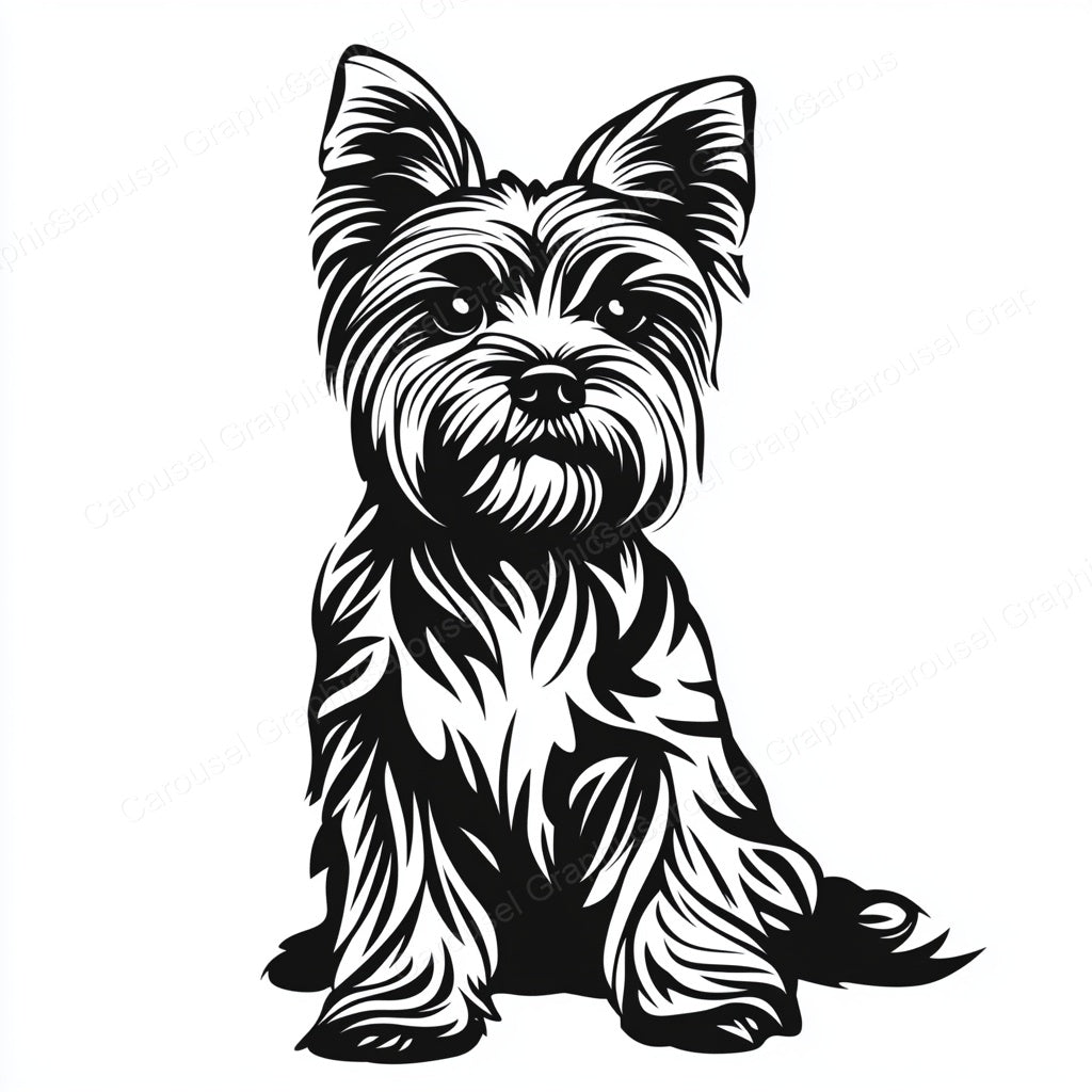 Yorkie Vector Graphic preview