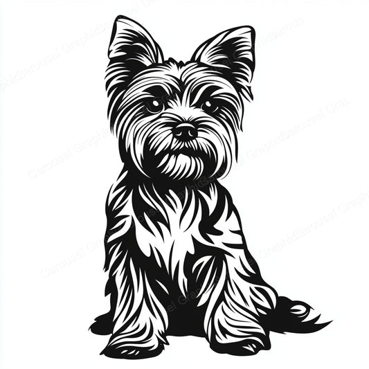 Yorkie Vector Graphic preview
