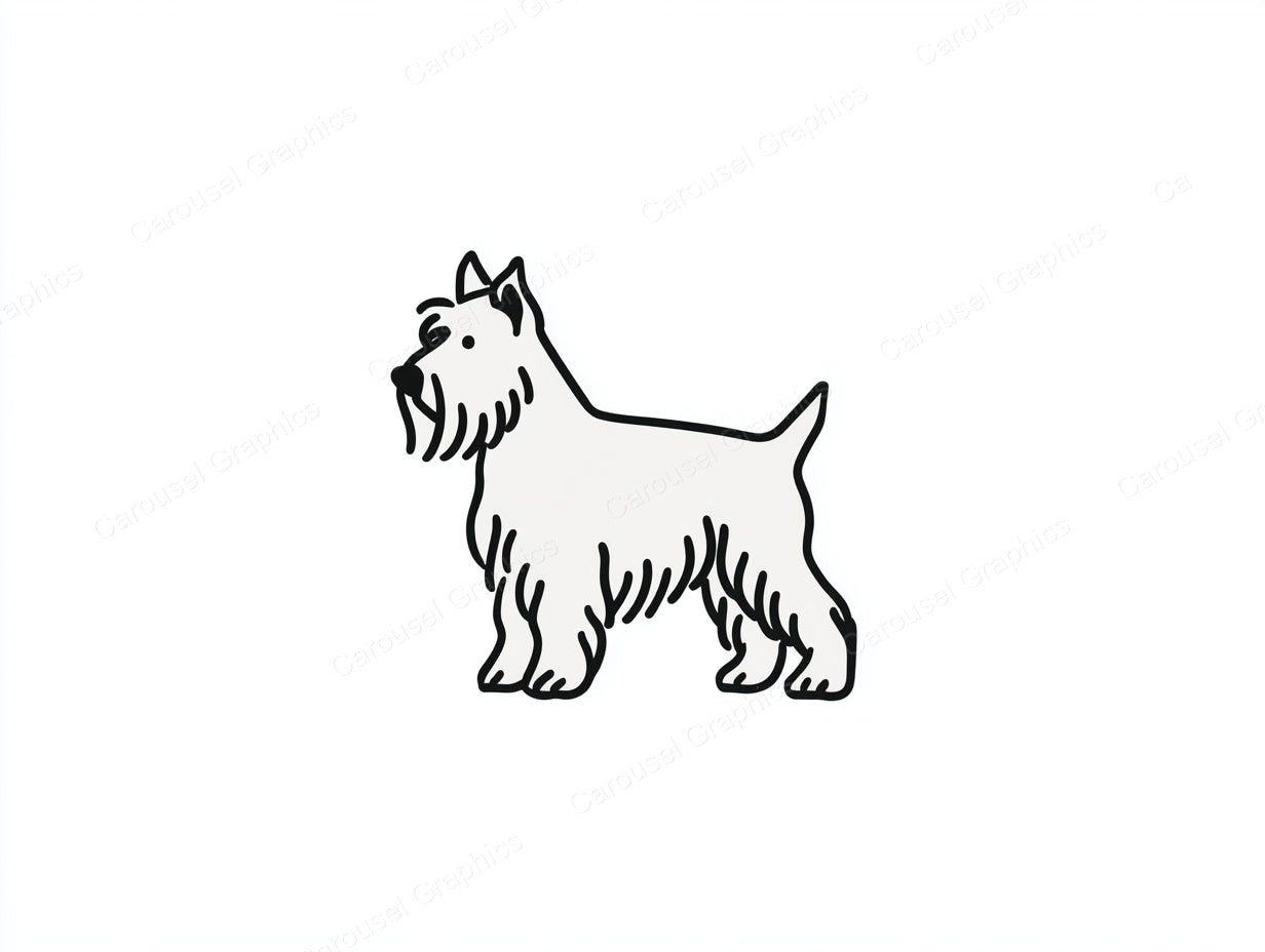 Yorkie Vector Graphic preview