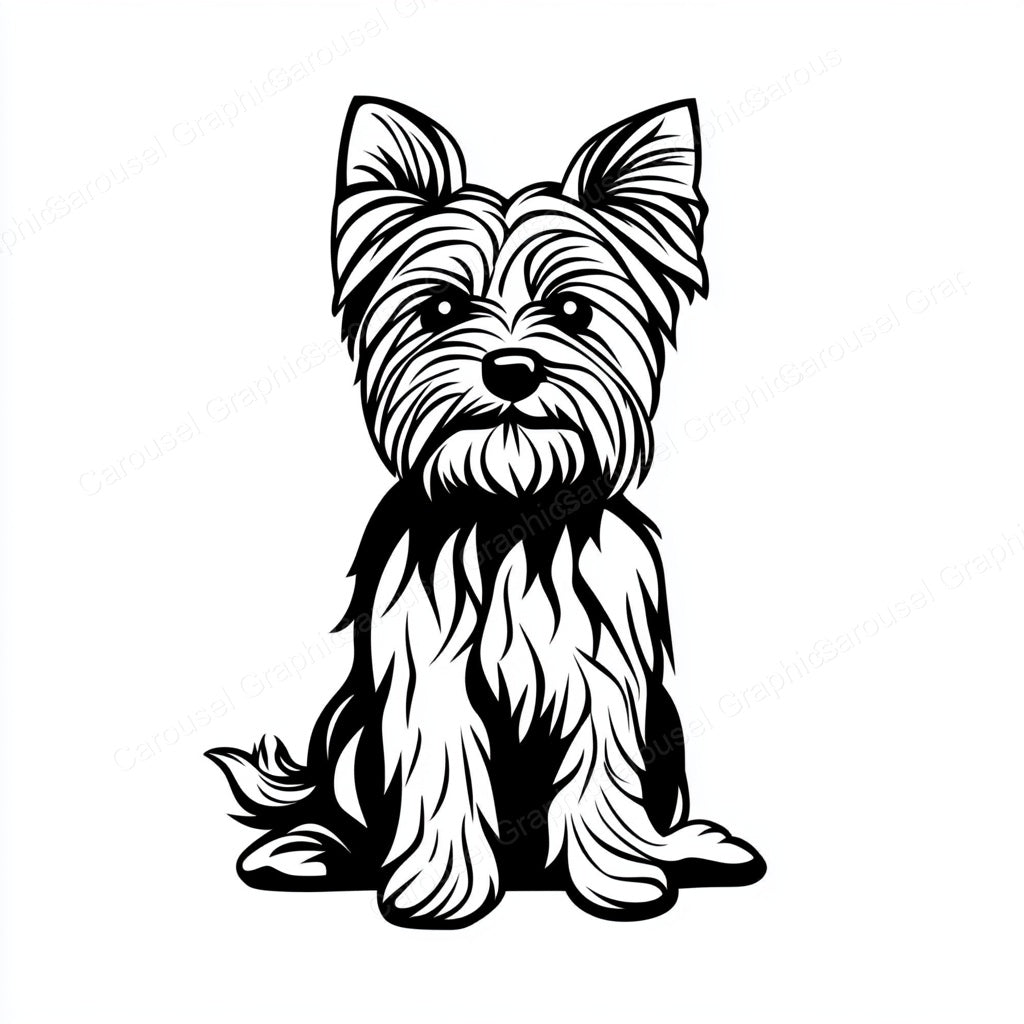 Yorkie Vector Graphic preview