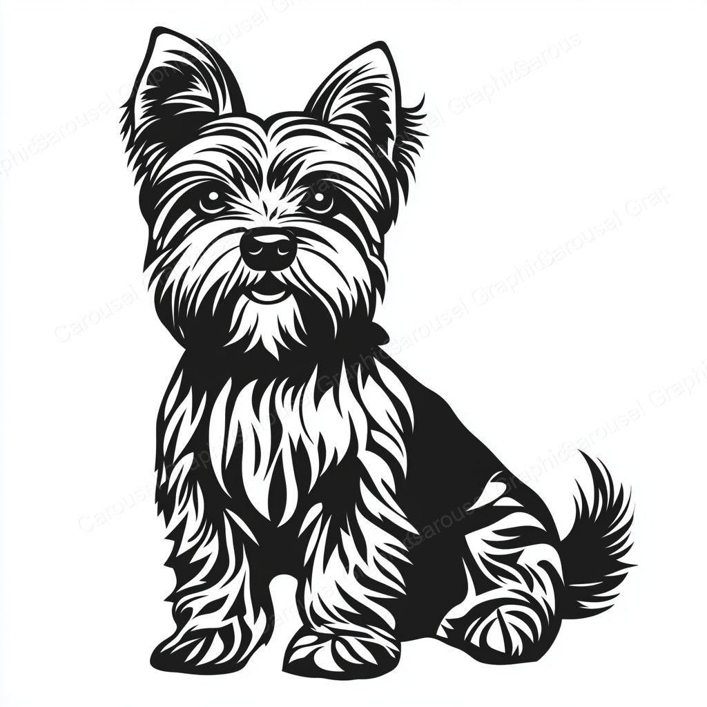 Yorkie Vector Graphic preview