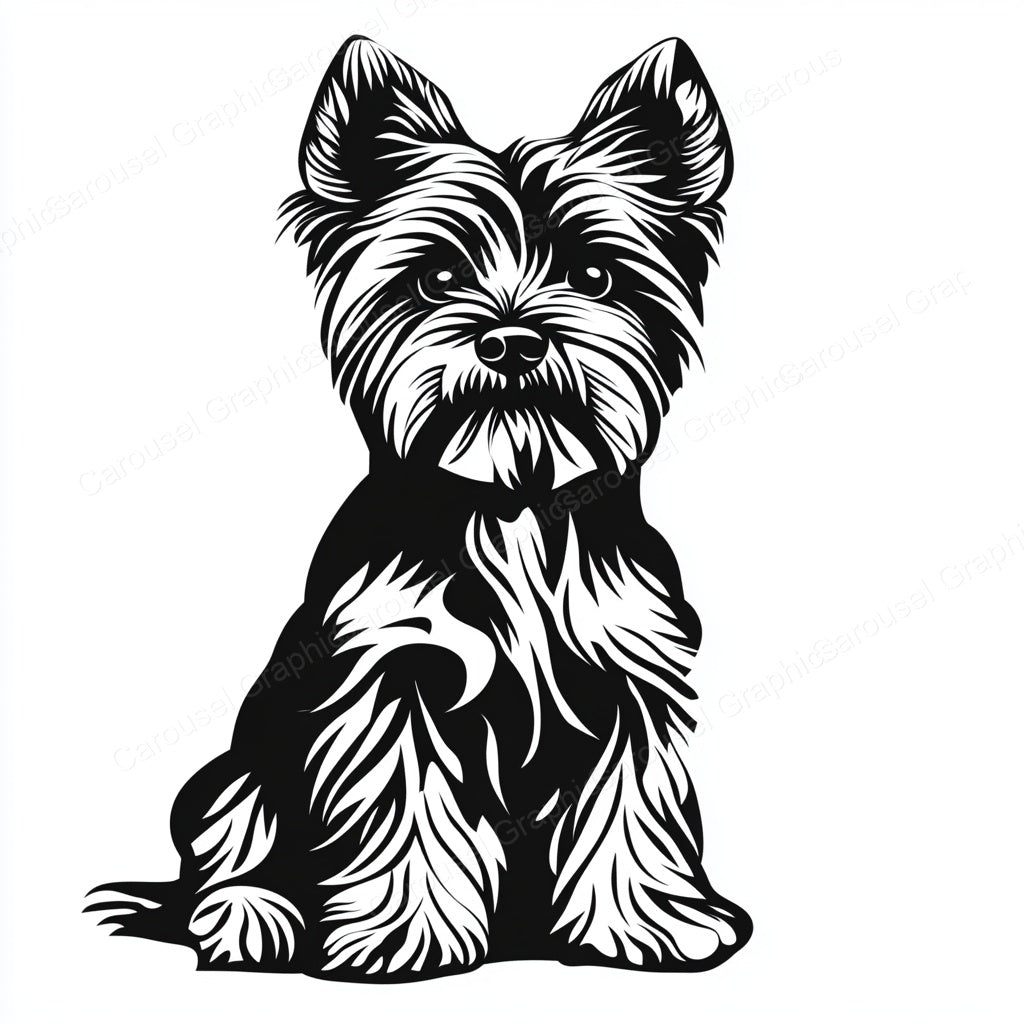 Yorkie Vector Graphic preview