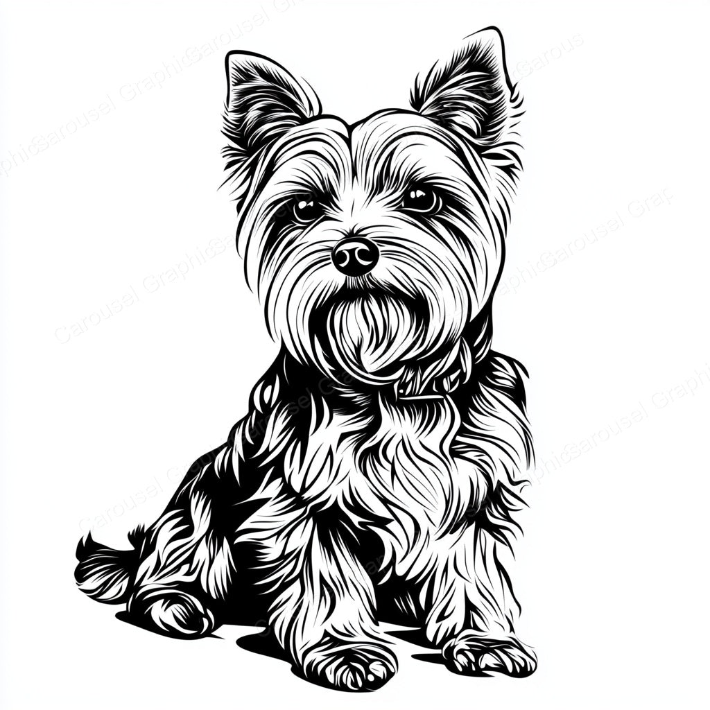 Yorkie Vector Graphic preview