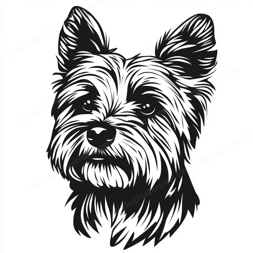 Yorkie Vector Graphic preview