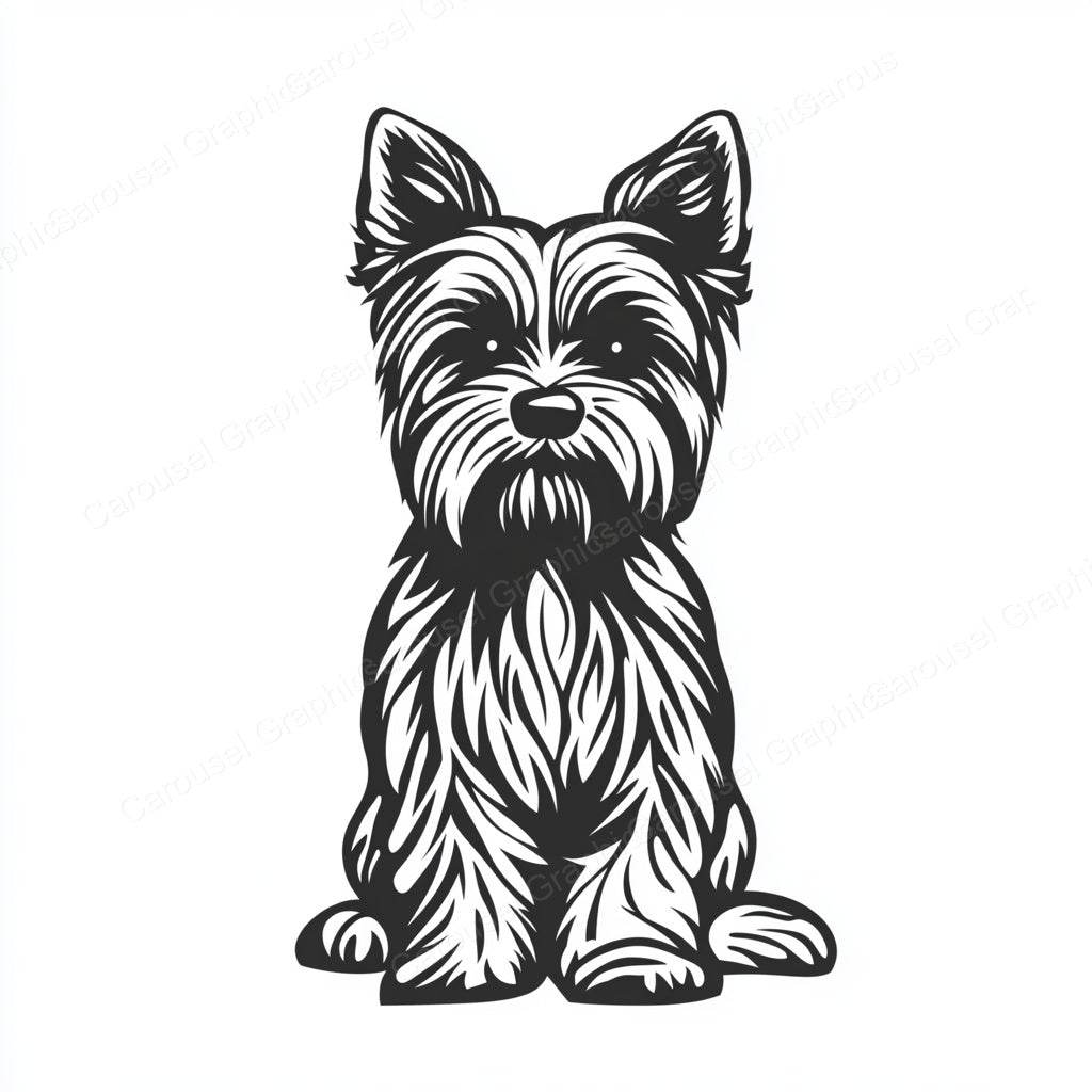 Yorkie Vector Graphic preview