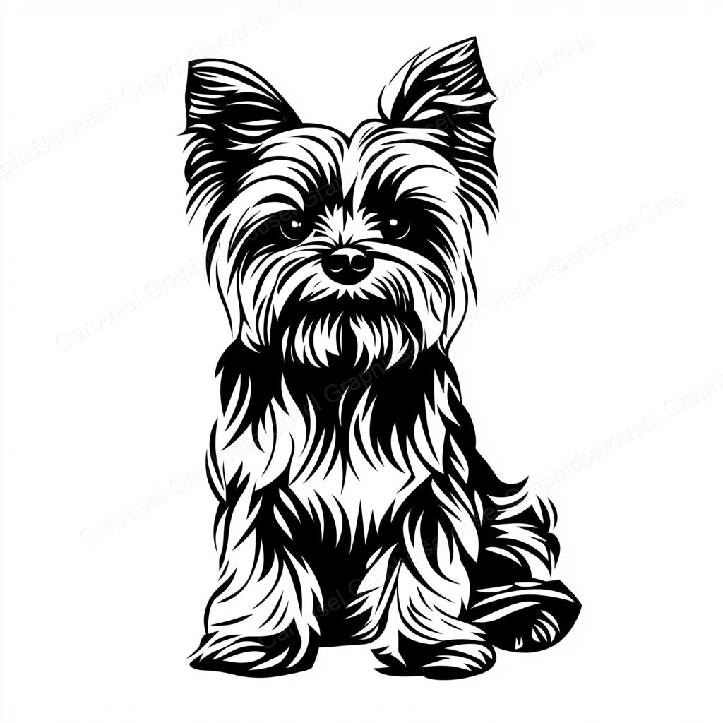 Yorkie Vector Graphic preview