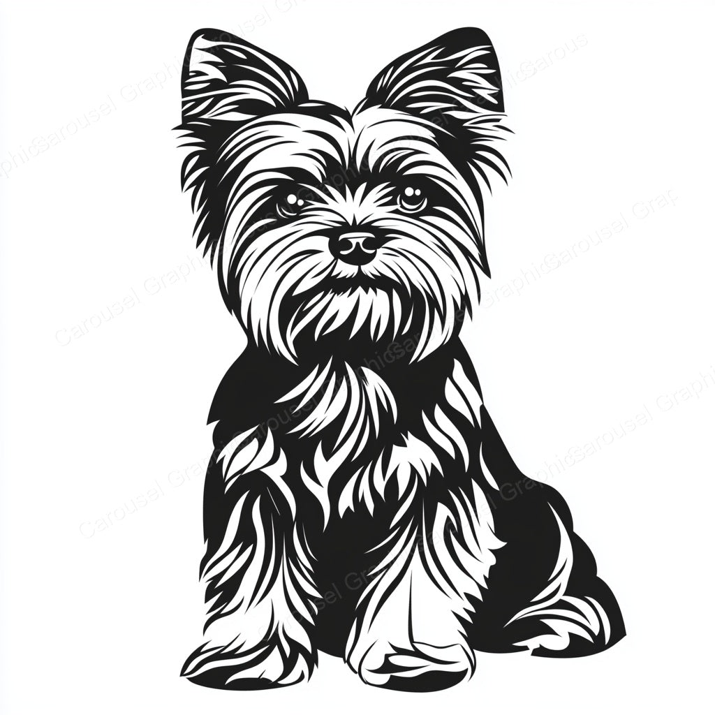 Yorkie Vector Graphic preview