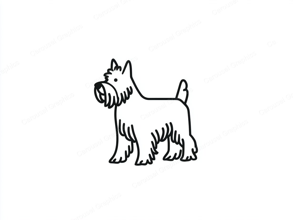 Yorkie Vector Graphic preview