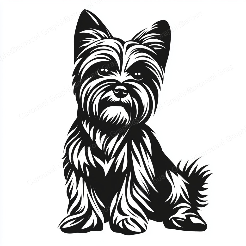 Yorkie Vector Graphic preview