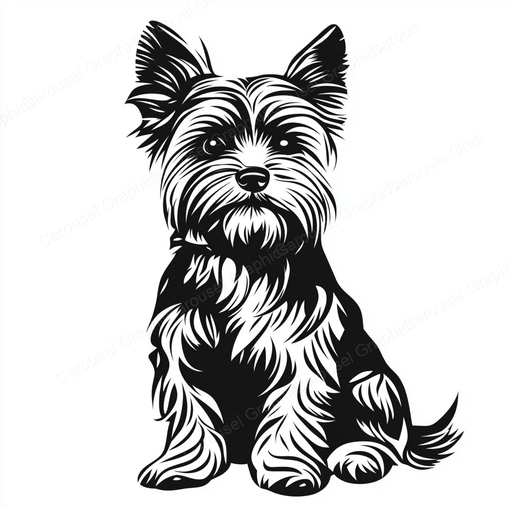 Yorkie Vector Graphic preview