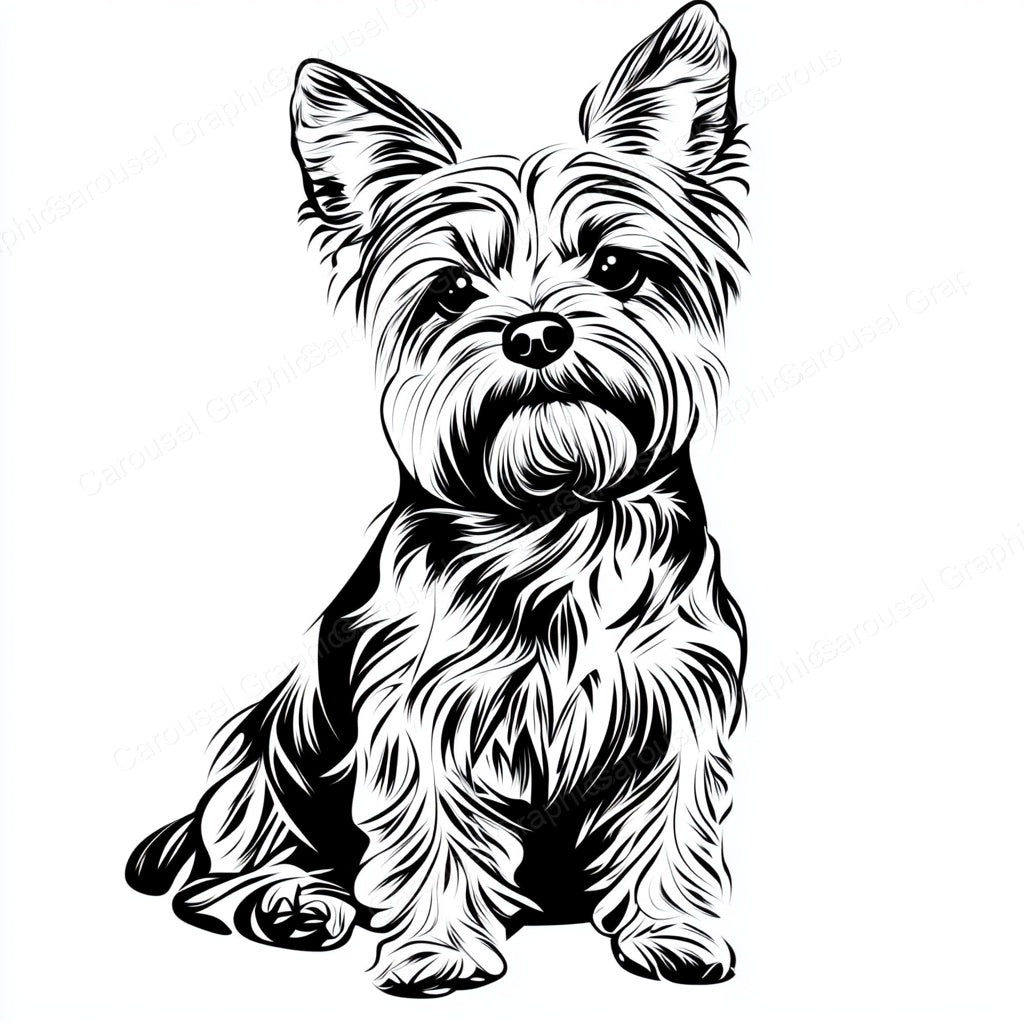 Yorkie Vector Graphic preview