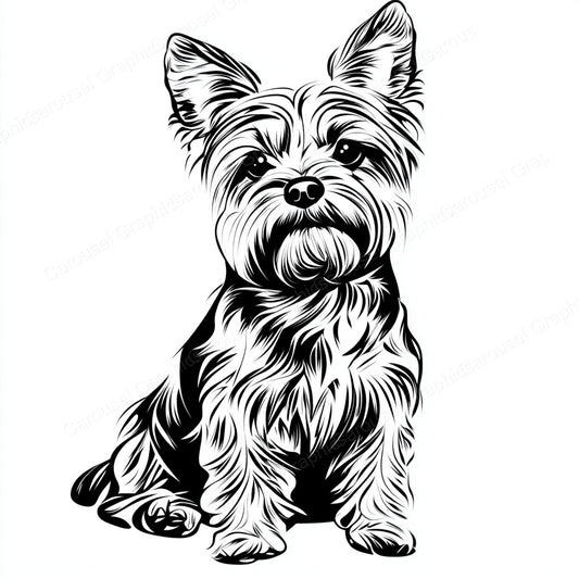 Yorkie Vector Graphic preview