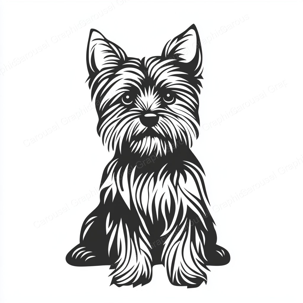Yorkie Vector Graphic preview