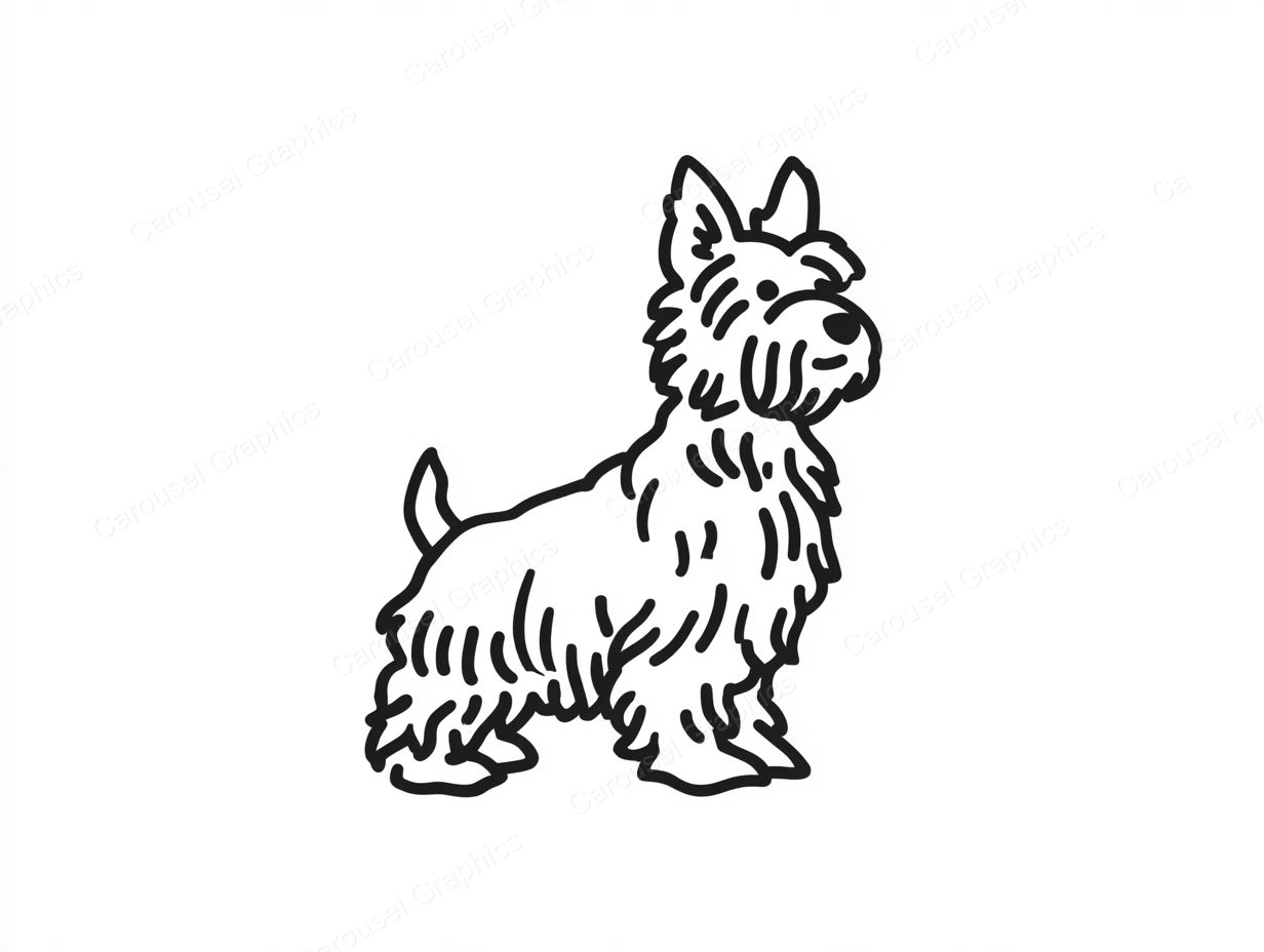 Yorkie Vector Graphic preview