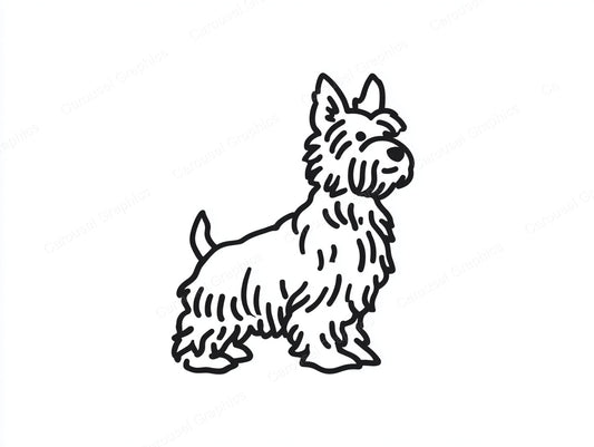 Yorkie Vector Graphic preview