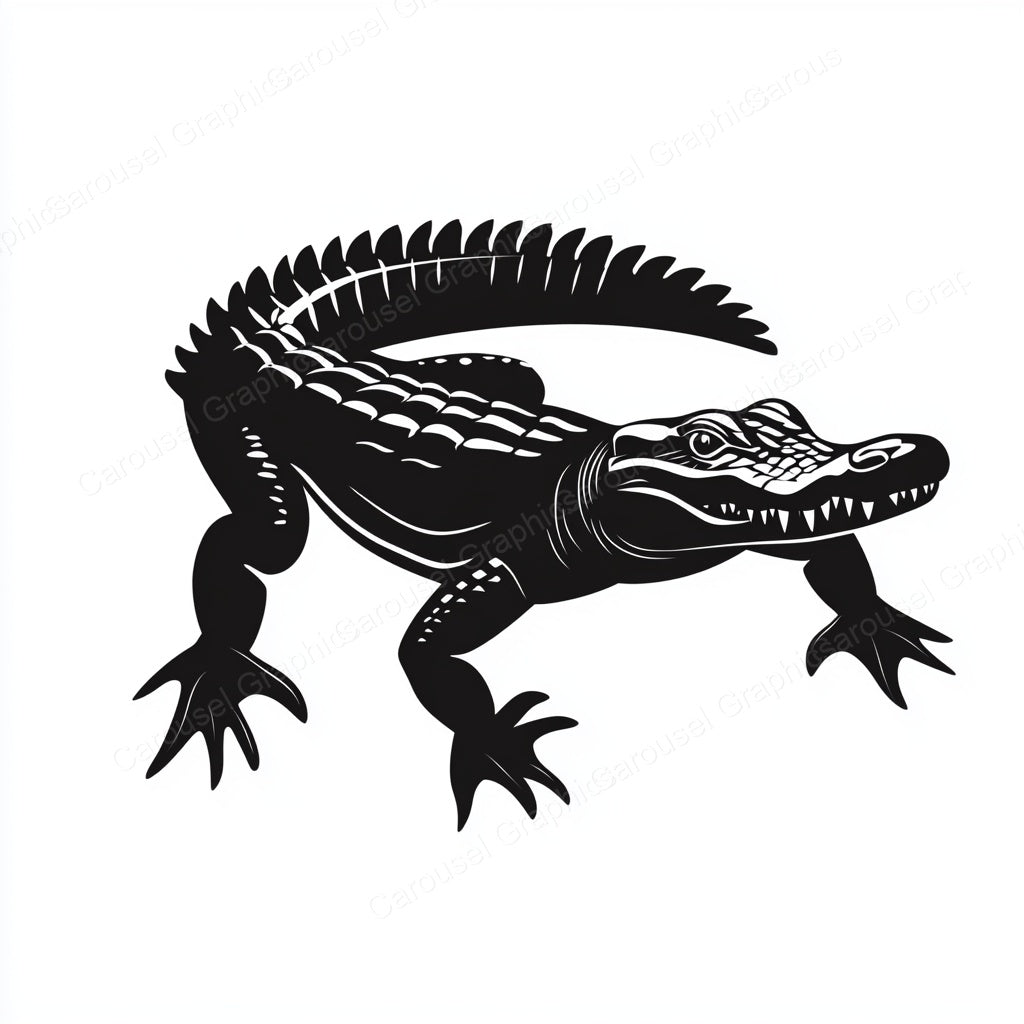 Alligator Vector Graphic preview