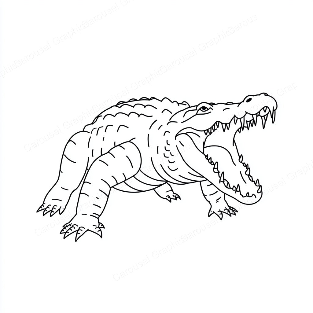 Alligator Vector Graphic preview
