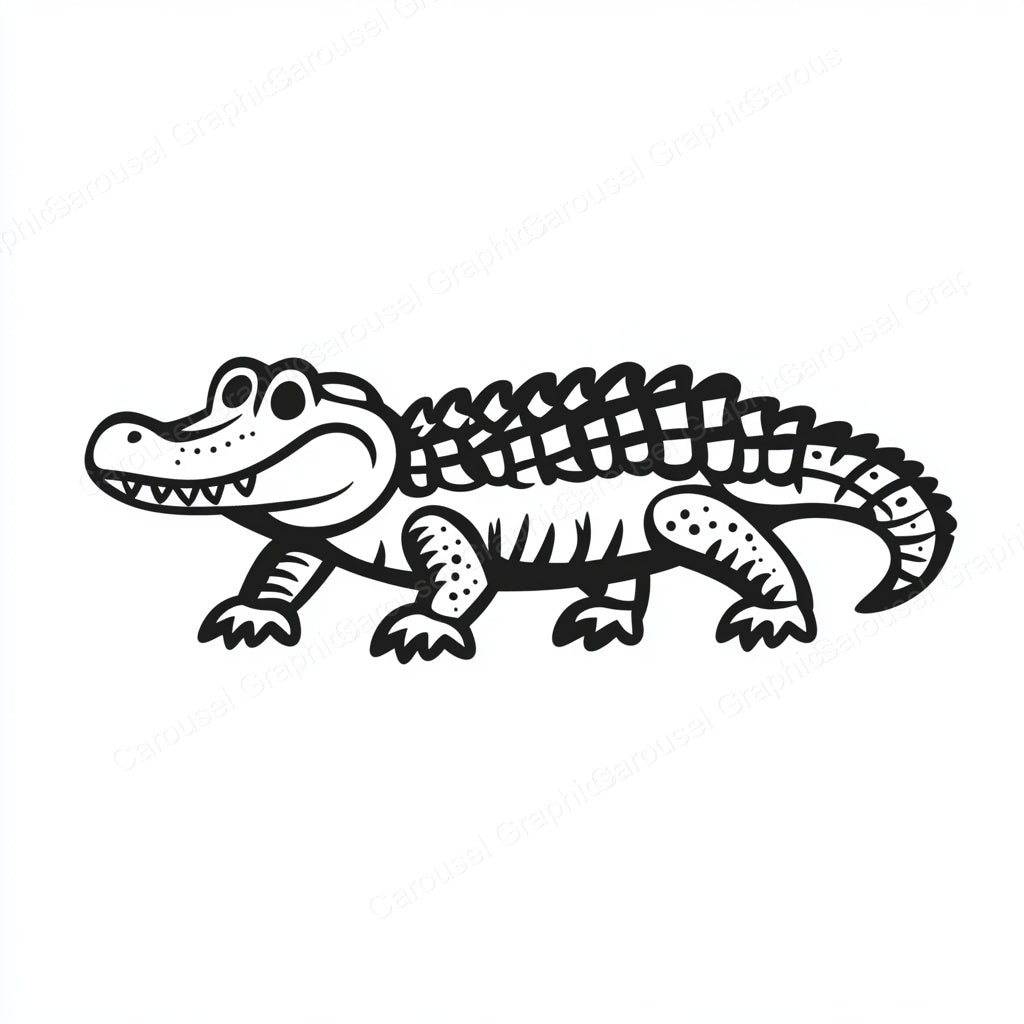 Alligator Vector Graphic preview