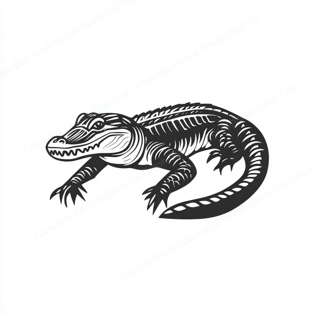 Alligator Vector Graphic preview