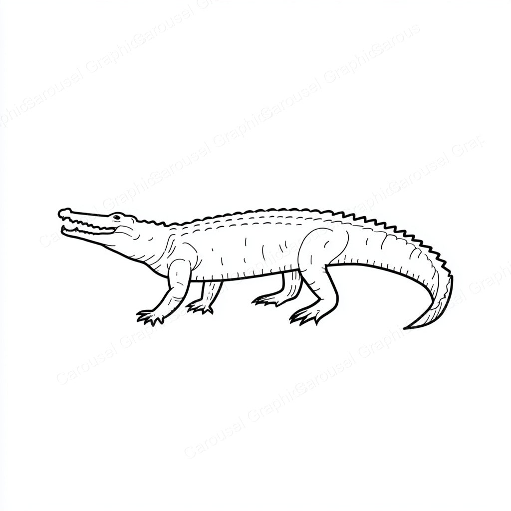 Alligator Vector Graphic preview